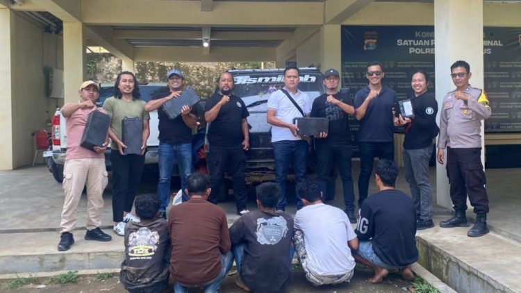Polres Tanggamus Tangkap Komplotan Pencuri 85 Baterai PLTS, Tiga Pelaku Masih Buron