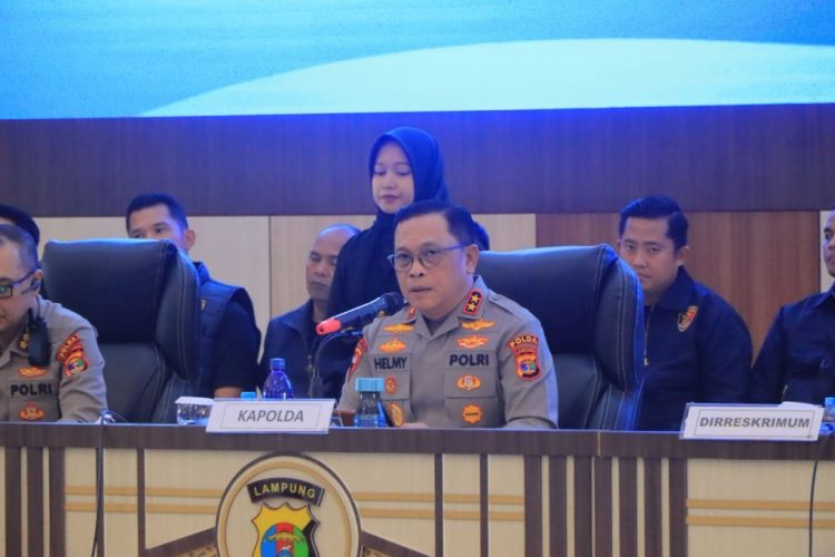Polda Lampung Ungkap Ratusan Kasus Kejahatan dalam Operasi Sikat Krakatau 2025