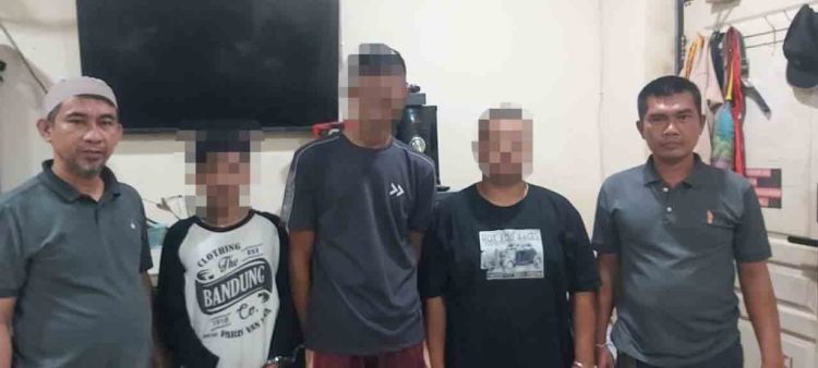 Patroli Polsek Palas Berbuah Penangkapan Tiga Pemuda Pengedar Sabu