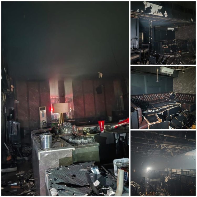 Bar dan Lounge Radar Space Hangus Terbakar di Telukbetung, Diduga Akibat Human Error Saat Pengisian Sisha Elektrik
