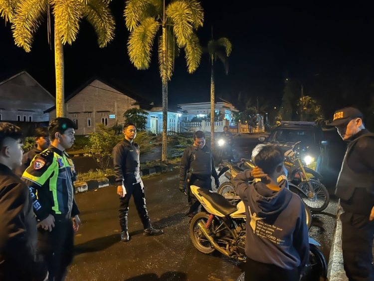 Polres Tanggamus Tangkap Dua Motor Diduga Balap Liar di Islamic Center Kota Agung, Patroli Perintis Presisi Tegas Bertindak