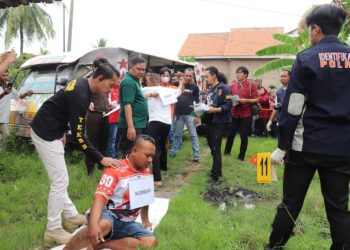 Rekonstruksi Pembunuhan Kakak Ipar di Pringsewu Ungkap 17 Adegan Kunci, Polisi Buka Fakta Baru yang Mengejutkan