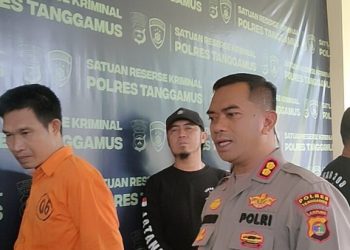 Polres Tanggamus Tahan Kakon Atar Lebar Kasus Dana Desa