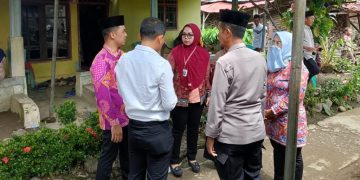 Polres Tanggamus Takziah Korban Tenggelam Way Lalaan