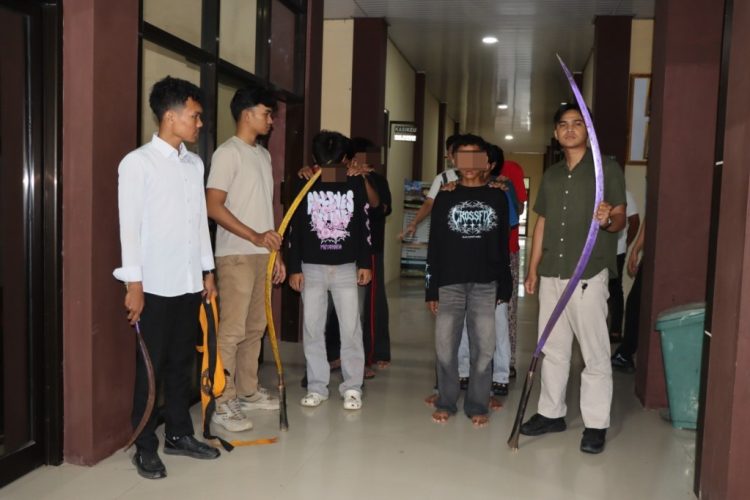 Aksi Tawuran Remaja di Pringsewu Viral, Polisi Bergerak dan Tangkap 8 Pelaku