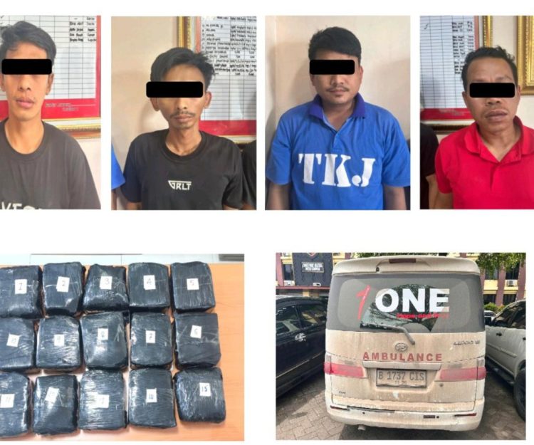 Kurir Gugup, Polisi Temukan Sabu Belasan Kilo di Jok Ambulans