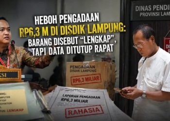 Disdik Lampung Klaim Barang Lengkap, Namun Dokumen Belum Dibuka