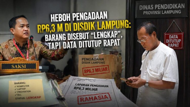 Disdik Lampung Klaim Barang Lengkap, Namun Dokumen Belum Dibuka