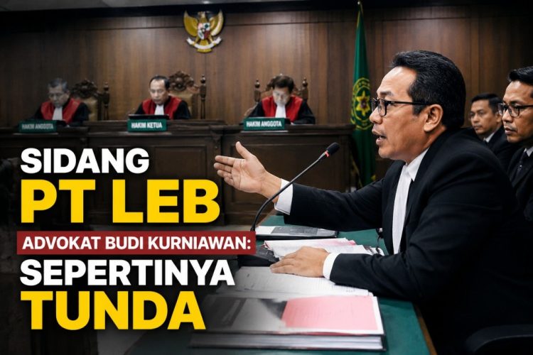 Setelah Kesaksian Arinal Djunaidi, Sidang PT LEB Dikabarkan Tunda