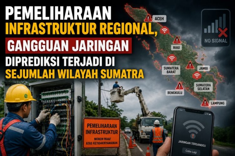 Layanan Seluler dan Digital di Sumatra Diperkirakan Alami Penurunan Kualitas