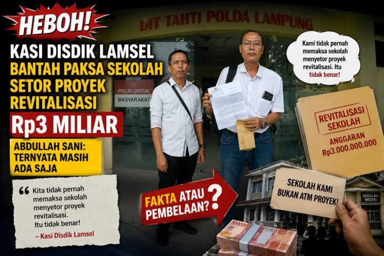 Dugaan Tekanan ke Kepsek dalam Proyek Revitalisasi Sekolah Muncul di Lamsel