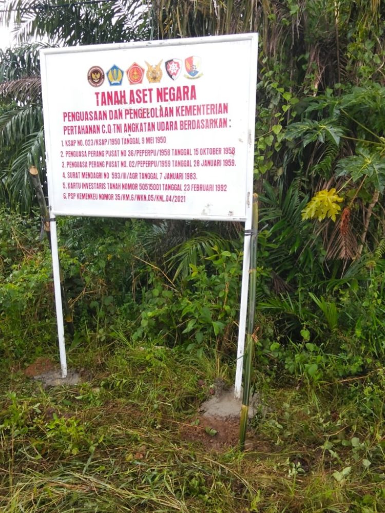 Pemasangan Plang Sepihak TNI AU Jadi Sorotan LBH Bandar Lampung