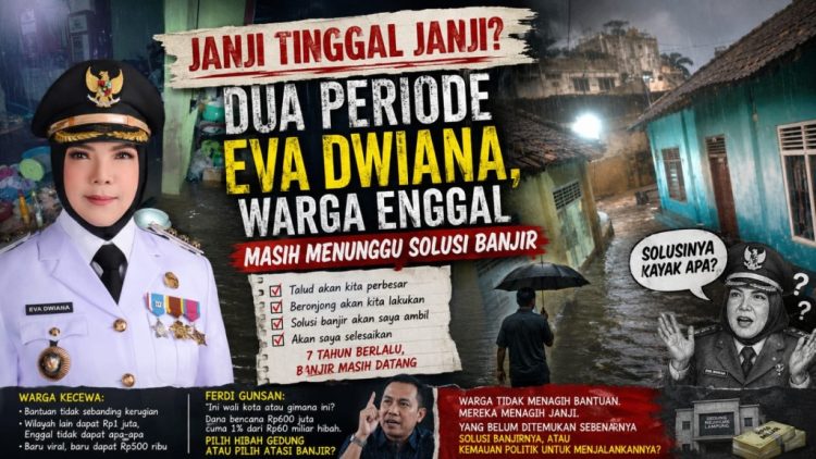 Banjir Berulang di Enggal, Warga Menilai Solusi Nyata Masih Jauh dari Harapan