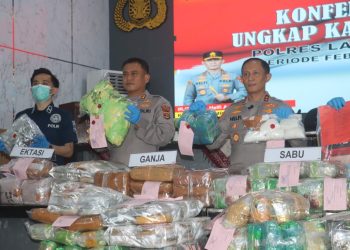Perang Melawan Narkoba! Polda Lampung Amankan Barang Bukti Senilai Rp235 Miliar