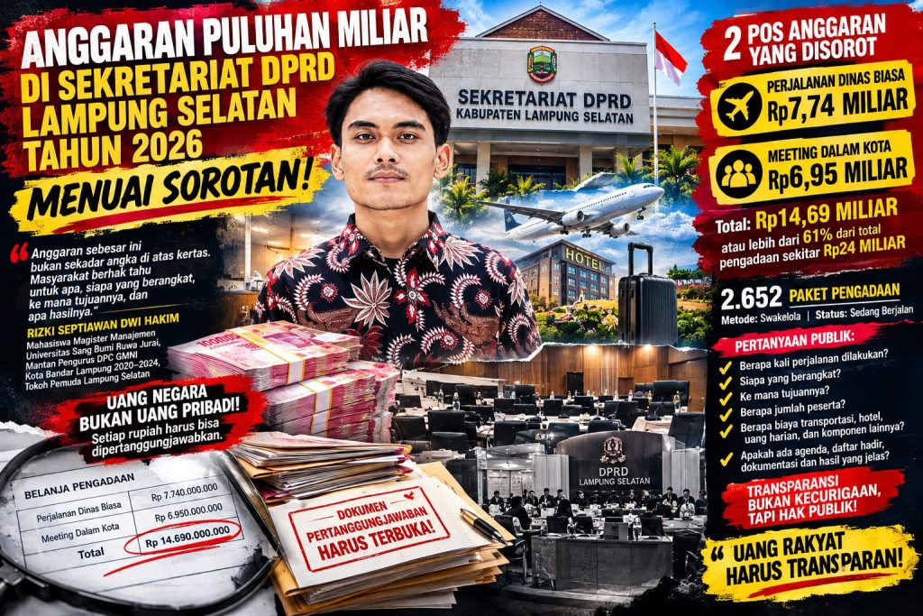 Jangan Hanya Lahirkan Laporan Tebal, Anggaran Rp14,69 Miliar DPRD Lamsel Diminta Dievaluasi