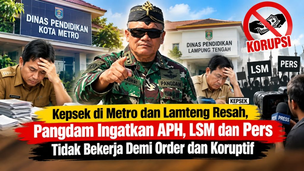 Kepsek Metro dan Lampung Tengah Resah, Pangdam Minta Pengawasan Sekolah Sesuai Aturan