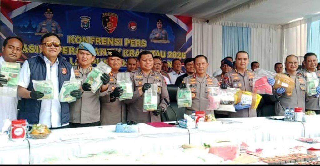 530 Tersangka dan 1.309 Pieces Etomidate, Ini Hasil Ops Antik Krakatau 2026