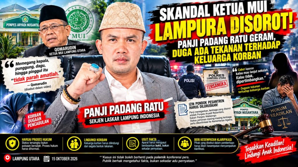 1. Dugaan Pencabulan Santriwati Disorot, Panji Desak Perlindungan Korban dan Transparansi Hukum